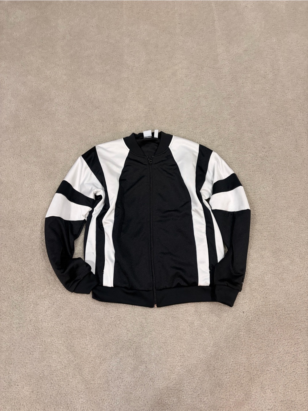 adidas Black and White Striped Girls' Athletic Skirt